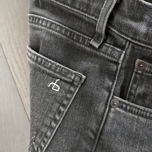 Rag and Bone High Rise Distressed Skinny - Picture 12 of 12